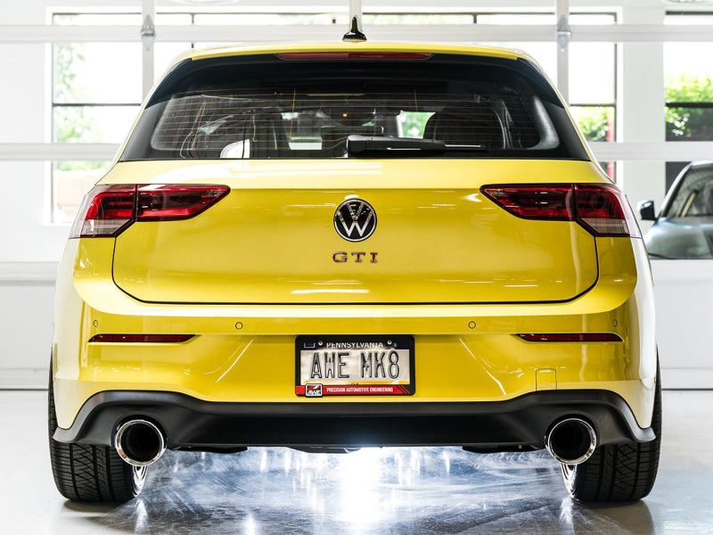 AWE 2022 VW GTI MK8 Touring Edition Exhaust - Chrome Silver Tips AWE Tuning Catback  AXOPROS