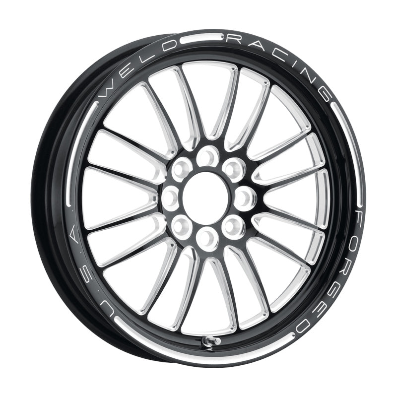 Weld Tuner Import 15x3.5 / 4x100mm BP / 2.25in. BS 1-Piece Black Wheel Weld Wheels - Forged  AXOPROS