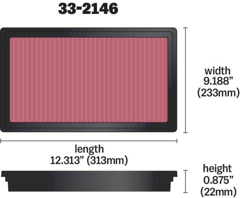 K&N Replacement Air Filter TOYOTA LANDCRUISER V8-4.7L; 1999-2000 K&N Engineering Air Filters - Drop In  AXOPROS