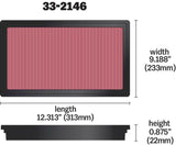 K&N Replacement Air Filter TOYOTA LANDCRUISER V8-4.7L; 1999-2000 K&N Engineering Air Filters - Drop In  AXOPROS