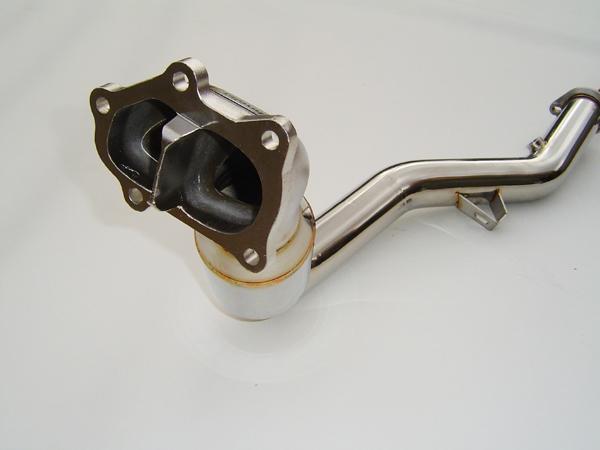 Invidia 02-07 WRX/STi Polished Divorced Waste Gate Downpipe with High Flow Cat Invidia Downpipes  AXOPROS