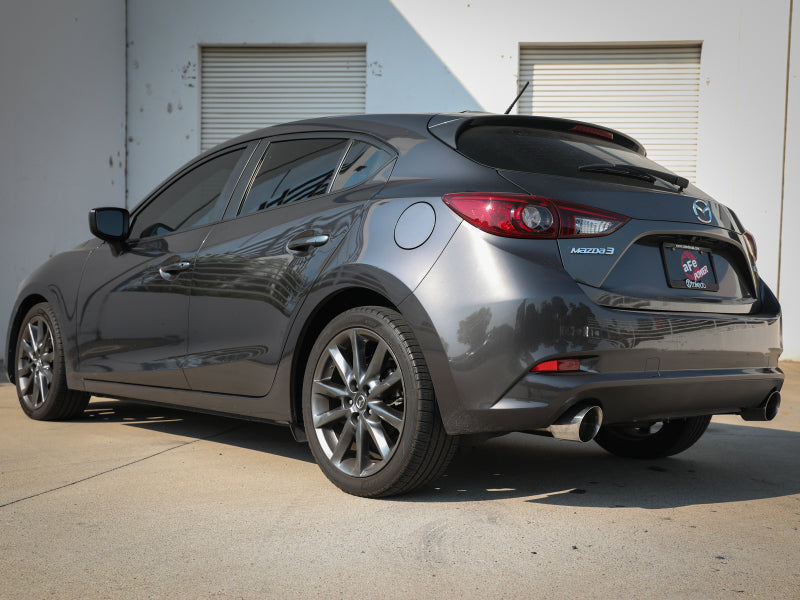 aFe Takeda 2-1/2in 304 SS Cat-Back Exhaust w/ Polished Tips 14-18 Mazda 3 L4 2.0L/2.5L aFe Catback  AXOPROS
