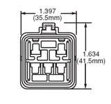 Hella Relay Connector ISO Mini Weatherproof w/ 12in Leads Hella Light Accessories and Wiring  AXOPROS