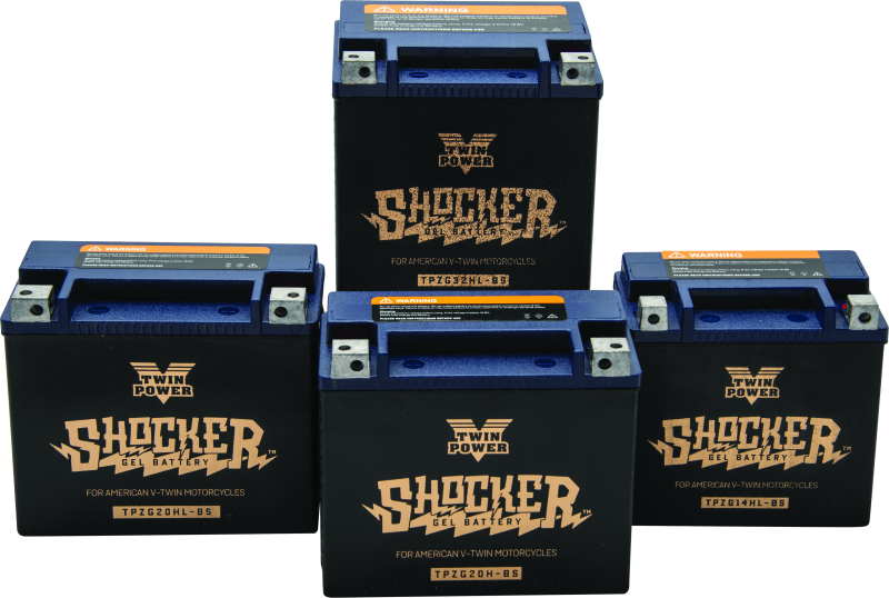 Twin Power YTX-14L Shocker Gel Battery Replaces H-D 65958-04 220 CCA TwinPower Batteries  AXOPROS