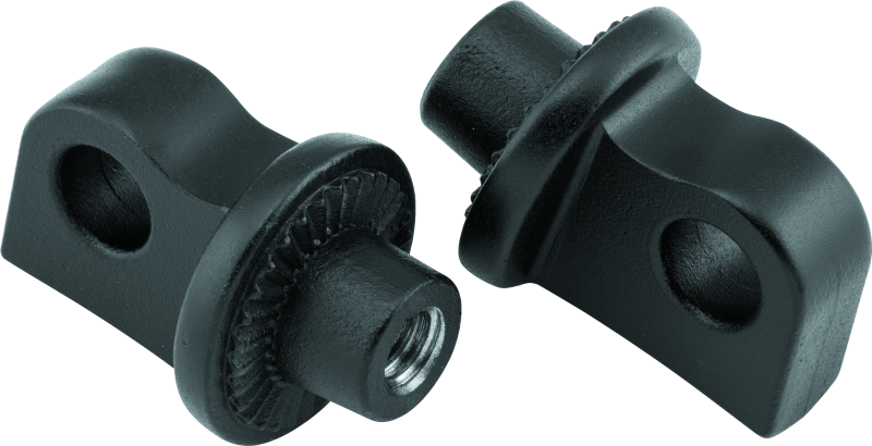 Kuryakyn Splined Peg Adaptors Satin Black Kuryakyn Footpegs  AXOPROS