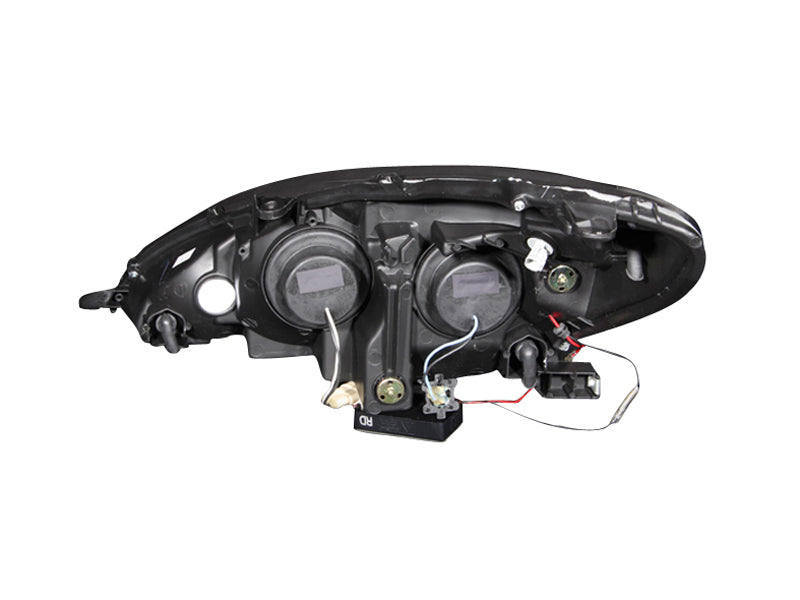 ANZO 2002-2003 Lexus Es300 Projector Headlights w/ Halo Black ANZO Headlights  AXOPROS