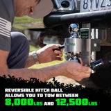 Rhino USA 6In Heavy Duty Drop Hitch - 2In (Silver) Rhino USA Hitch Accessories  AXOPROS
