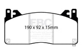 EBC 2015+ Ford Mustang GT350 Bluestuff Front Brake Pads EBC Brake Pads - Racing  AXOPROS