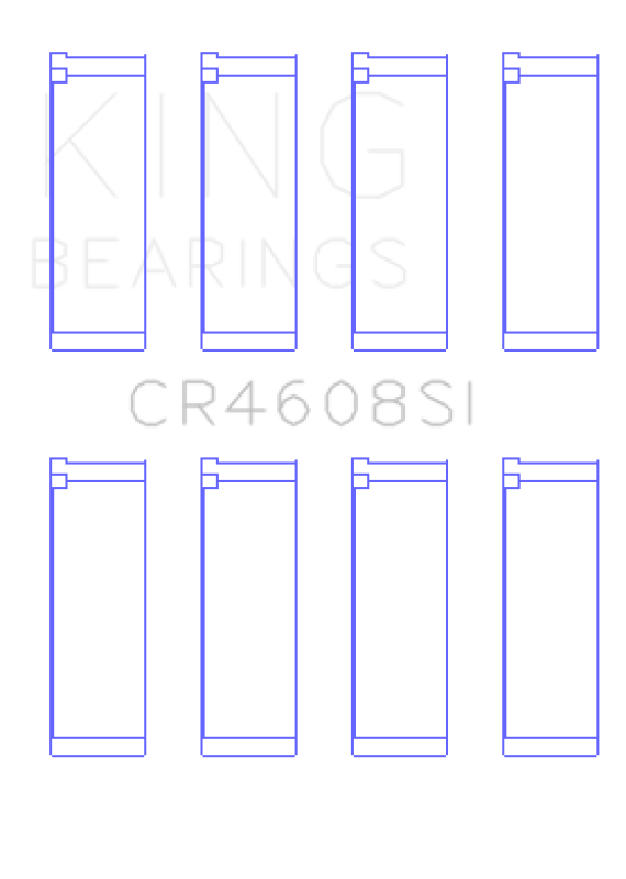 King Toyota 2ZZ-GE Connecting Rod Bearing Set (Set of 4) - Size STD King Engine Bearings Bearings  AXOPROS