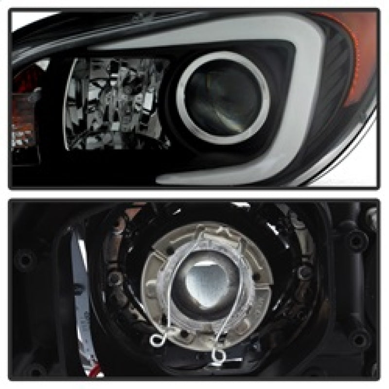 Spyder Subaru WRX 06-07 Projector Headlights - HID Model Only - Black PRO-YD-SWRX06-HID-LBDRL-BK SPYDER Headlights  AXOPROS
