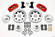 Wilwood Dynapro 6 Front Hub Kit 12.19in Drilled Red 74-80 Pinto/Mustang II Disc Spindle only Wilwood Big Brake Kits  AXOPROS