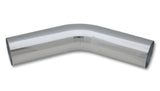 Vibrant 1.75in O.D. Universal Aluminum Tubing (45 degree bend) - Polished Vibrant Aluminum Tubing  AXOPROS