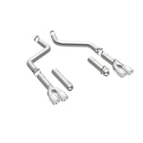 MagnaFlow Axle-Back, SS, 3in, Quad Split Rear 3.5 Tips 2015 Dodge Challenger incl SRT Hellcat Magnaflow Catback  AXOPROS