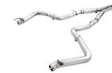 AWE Tuning 2015+ Dodge Challenger 6.4L/6.2L Supercharged Track Edition Exhaust - Use Stock Tips AWE Tuning Catback  AXOPROS