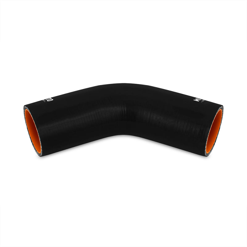 Mishimoto 2.5 Inch Black 45 Degree Coupler Mishimoto Silicone Couplers & Hoses  AXOPROS