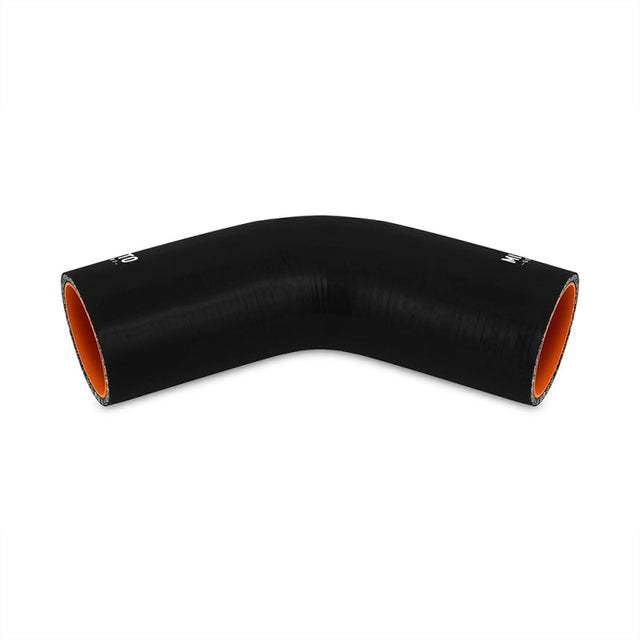 Mishimoto 3in. 45 Degree Silicone Coupler - Black Mishimoto Silicone Couplers & Hoses  AXOPROS