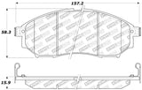 StopTech Performance 06-08 350Z w/ Std Brakes / 06-08 Infiniti G35 Front Brake Pads Stoptech Brake Pads - Performance  AXOPROS