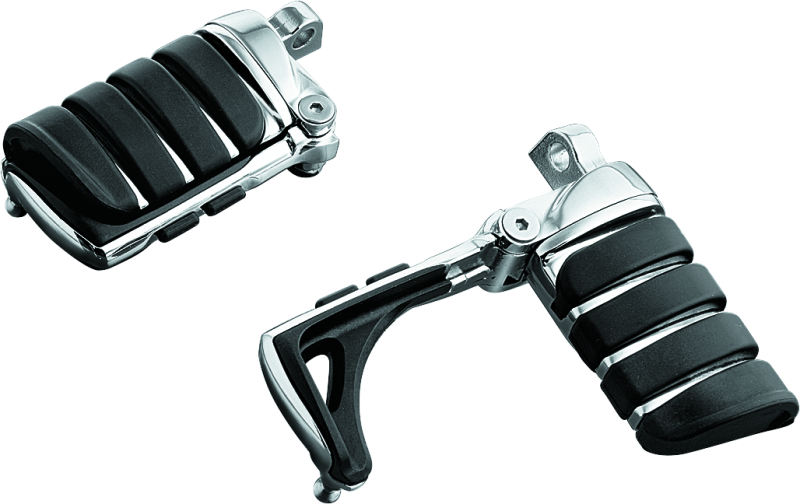 Kuryakyn Switchblade Pegs With Male Mount Adapter Chrome Kuryakyn Footpegs  AXOPROS