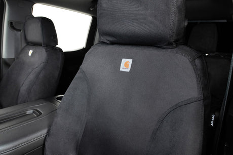 Covercraft Covercraft 19-24 Chevrolet Silverado Carhartt Super Dux SeatSaverFront Row Seat Covers - Blk Seat Covers aftermarket performance part