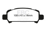 EBC 01-02 Subaru Impreza 2.0 Turbo WRX Bluestuff Rear Brake Pads EBC Brake Pads - Racing  AXOPROS