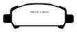 EBC 01-02 Subaru Impreza 2.0 Turbo WRX Bluestuff Rear Brake Pads EBC Brake Pads - Racing  AXOPROS