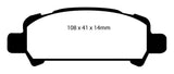 EBC 01-02 Subaru Impreza 2.0 Turbo WRX Bluestuff Rear Brake Pads EBC Brake Pads - Racing  AXOPROS
