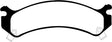 EBC 01-05 Cadillac Deville 4.6 HD Yellowstuff Front Brake Pads EBC Brake Pads - Performance  AXOPROS