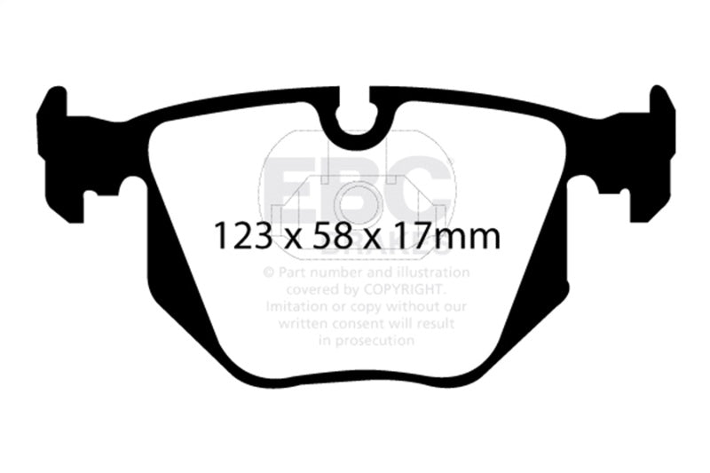 EBC 01-07 BMW M3 3.2 (E46) Ultimax2 Rear Brake Pads EBC Brake Pads - OE  AXOPROS