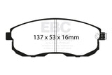 EBC 02-03 Infiniti G20 2.0 Redstuff Front Brake Pads EBC Brake Pads - Performance  AXOPROS