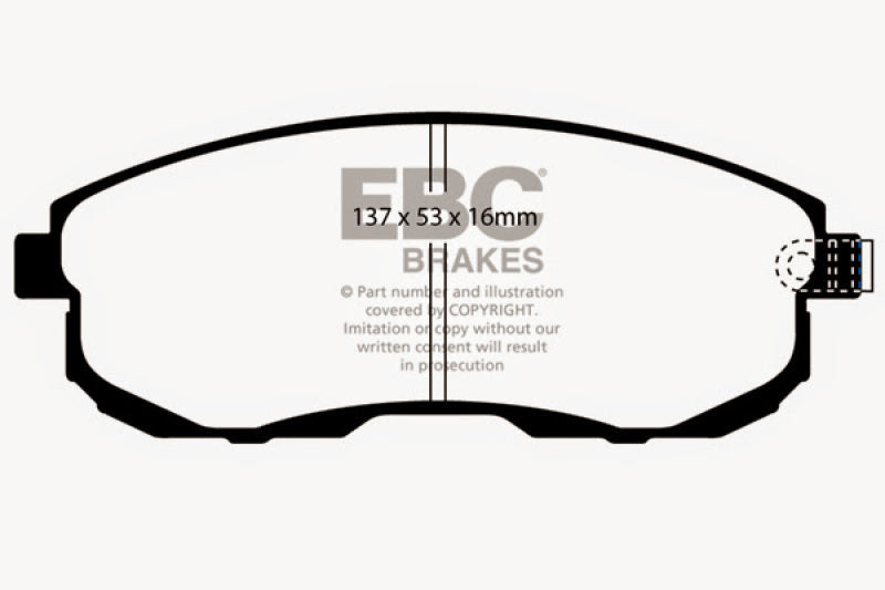 EBC 02-03 Infiniti G20 2.0 Yellowstuff Front Brake Pads EBC Brake Pads - Performance  AXOPROS