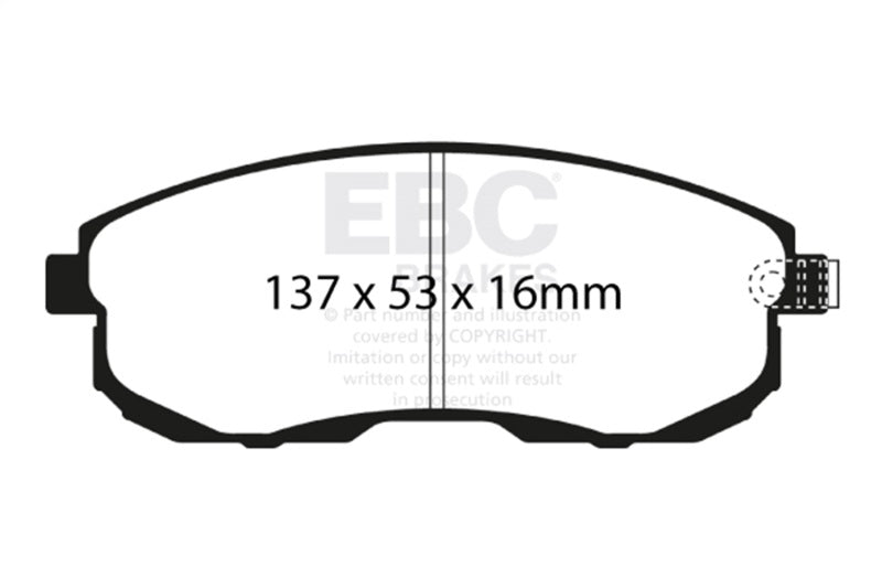 EBC 02-03 Infiniti G20 2.0 Yellowstuff Front Brake Pads EBC Brake Pads - Performance  AXOPROS