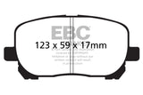 EBC 02-08 Pontiac Vibe 1.8 Yellowstuff Front Brake Pads EBC Brake Pads - Performance  AXOPROS