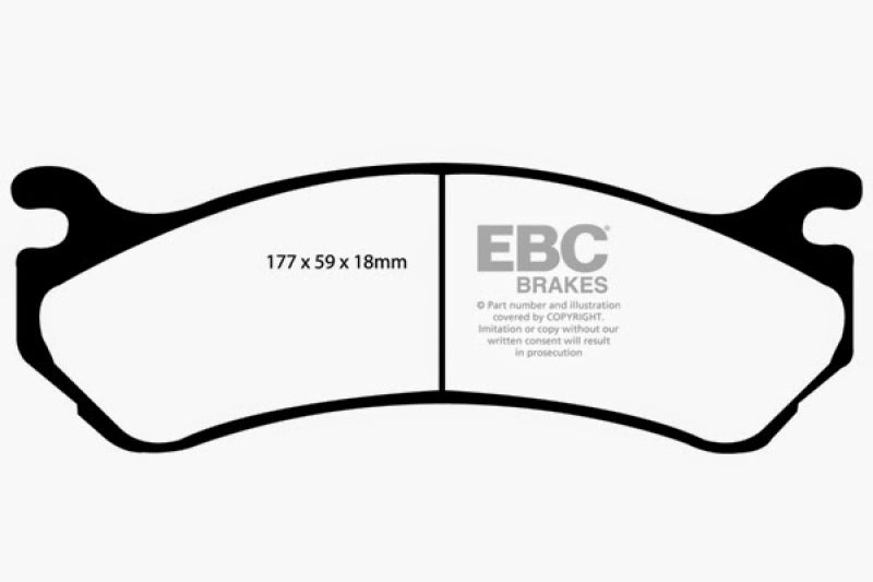 EBC 02 Cadillac Escalade 5.3 (Akebono rear caliper) Extra Duty Front Brake Pads EBC Brake Pads - Performance  AXOPROS