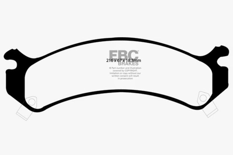 EBC 02 Chevrolet Avalanche 8.1 (2500) Greenstuff Front Brake Pads EBC Brake Pads - Performance  AXOPROS