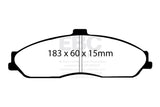 EBC 03-04 Cadillac XLR 4.6 Yellowstuff Front Brake Pads EBC Brake Pads - Performance  AXOPROS