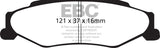 EBC 03-04 Cadillac XLR 4.6 Yellowstuff Rear Brake Pads EBC Brake Pads - Performance  AXOPROS