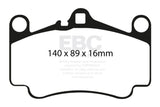 EBC 03-05 Porsche 911 (996) (Cast Iron Rotor only) 3.6 Carrera 4S Bluestuff Front Brake Pads EBC Brake Pads - Racing  AXOPROS