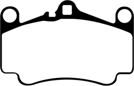EBC 03-05 Porsche 911 (996) (Cast Iron Rotor only) 3.6 Carrera 4S Redstuff Front Brake Pads EBC Brake Pads - Performance  AXOPROS