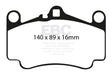 EBC 03-05 Porsche 911 (996) (Cast Iron Rotor only) 3.6 Carrera 4S Redstuff Front Brake Pads EBC Brake Pads - Performance  AXOPROS