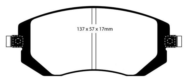 EBC 03-05 Subaru Impreza 2.0 Turbo WRX Bluestuff Front Brake Pads EBC Brake Pads - Racing  AXOPROS