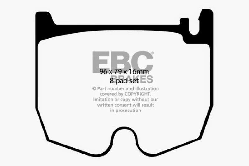 EBC 03-06 Mercedes-Benz CL55 AMG 5.4 Supercharged Redstuff Front Brake Pads EBC Brake Pads - Performance  AXOPROS