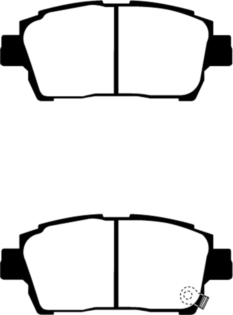 EBC 03-07 Scion XA 1.5 Yellowstuff Front Brake Pads EBC Brake Pads - Performance  AXOPROS