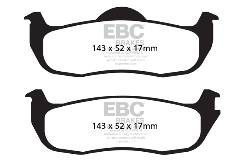 EBC 04-05 Infiniti QX56 5.6 Yellowstuff Rear Brake Pads EBC Brake Pads - Performance  AXOPROS