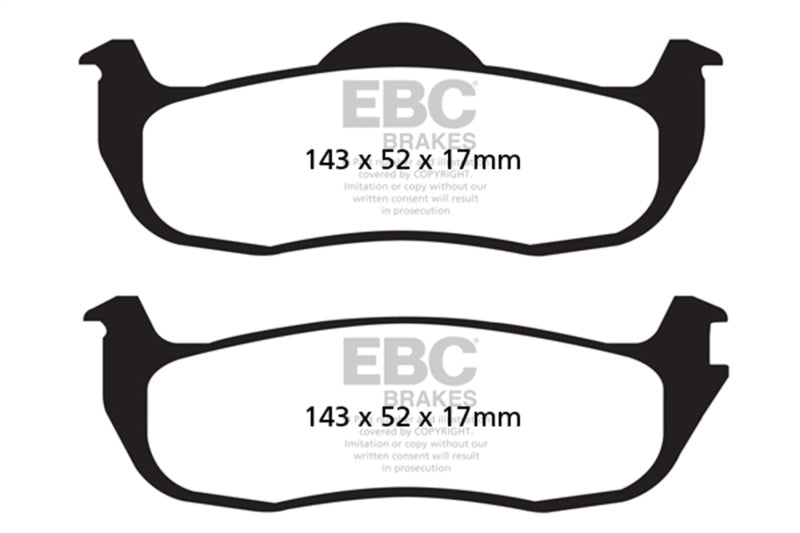 EBC 04-05 Infiniti QX56 5.6 Yellowstuff Rear Brake Pads EBC Brake Pads - Performance  AXOPROS