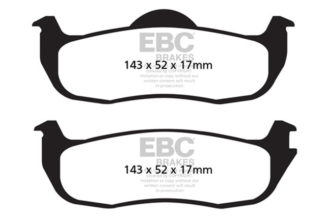 EBC 04-05 Infiniti QX56 5.6 Yellowstuff Rear Brake Pads EBC Brake Pads - Performance  AXOPROS