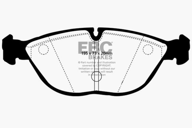EBC 04-06 Audi TT Quattro 3.2 Bluestuff Front Brake Pads EBC Brake Pads - Racing  AXOPROS