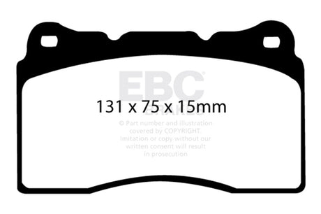 EBC 04-08 Acura TL 3.2 (Manual)(Brembo) Ultimax2 Front Brake Pads EBC Brake Pads - OE  AXOPROS