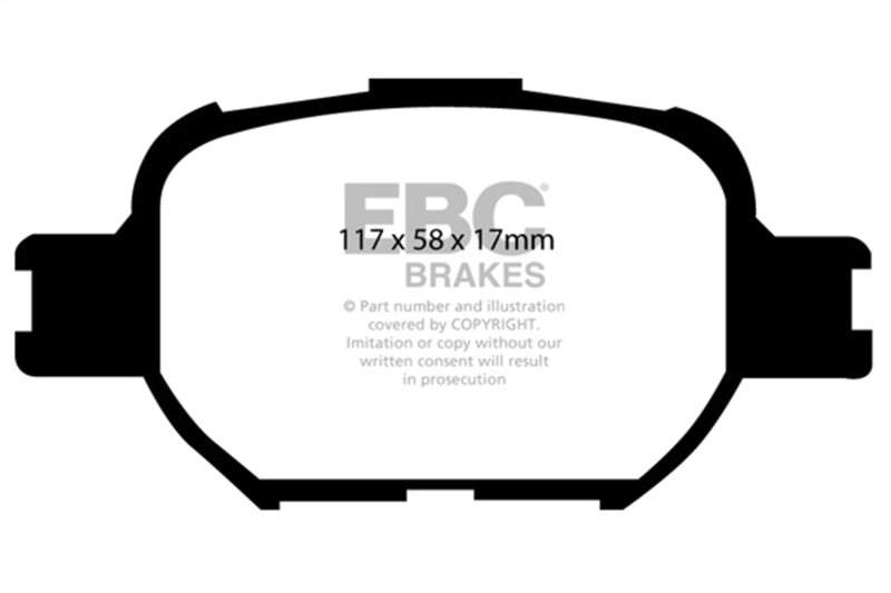 EBC 04-10 Scion TC 2.4 Greenstuff Front Brake Pads - AXOPROS