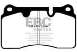EBC 04-12 Aston Martin DB9 5.9 Redstuff Front Brake Pads EBC Brake Pads - Performance  AXOPROS