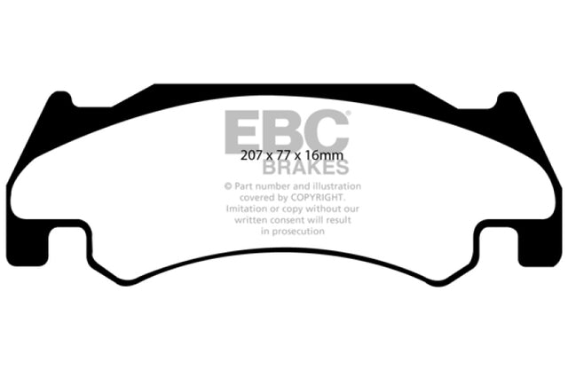EBC 05-06 Dodge Ram SRT-10 8.3 Yellowstuff Front Brake Pads EBC Brake Pads - Performance  AXOPROS